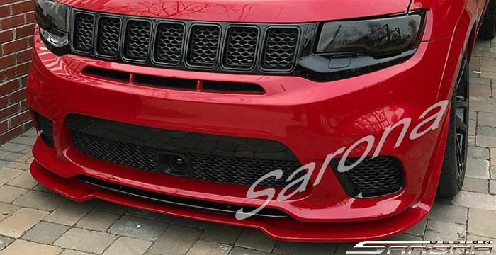 Custom Jeep Grand Cherokee  SUV/SAV/Crossover Front Add-on Lip (2017 - 2021) - $650.00 (Part #JP-018-FA)